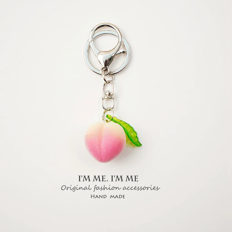 Peach Key Chain Charm