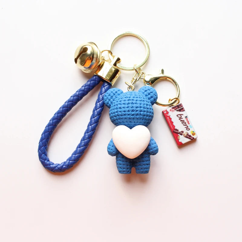 Heart Bear Trinket Key Chain