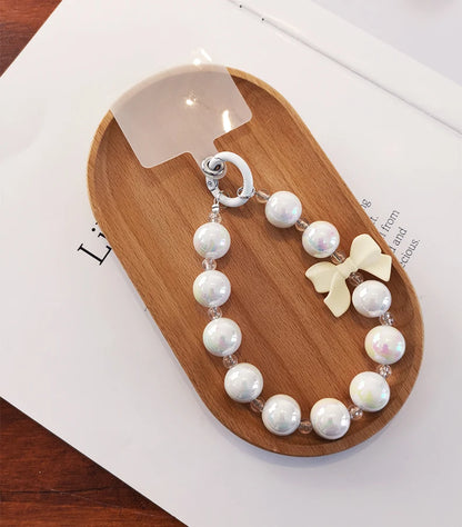 Bow Pearl Chain Strap