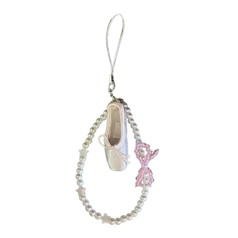 Ballet Lace and Pearl Charm