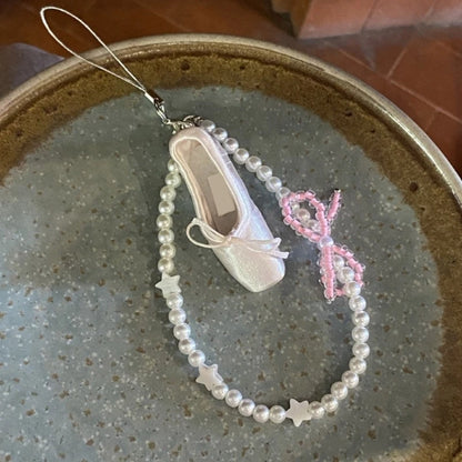 Ballet Lace and Pearl Charm