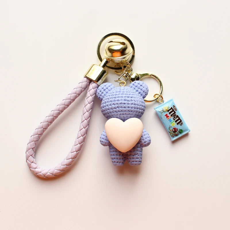 Heart Bear Trinket Key Chain