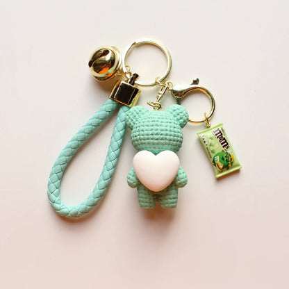 Heart Bear Trinket Key Chain