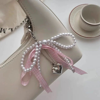 Pastel Lattice Pearl Ribbon