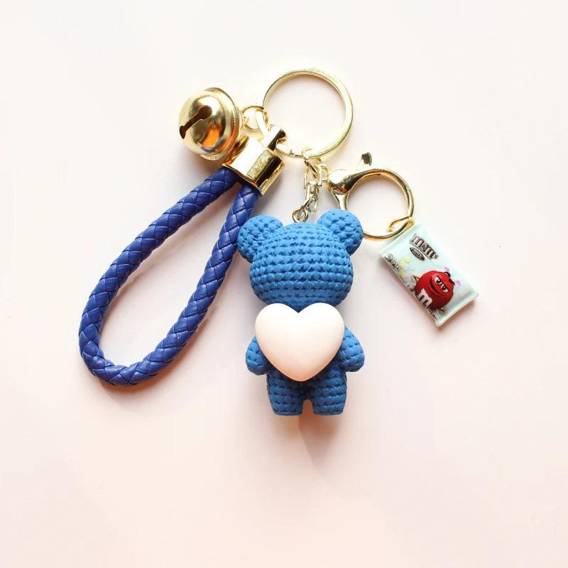 Heart Bear Trinket Key Chain