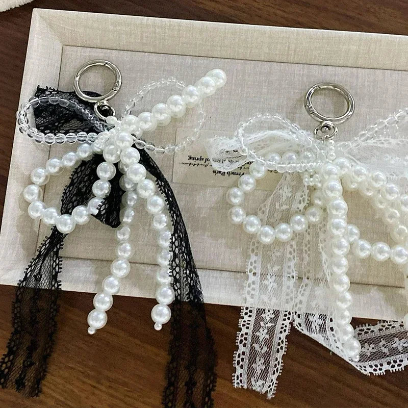 Lace Ribbon Pearls