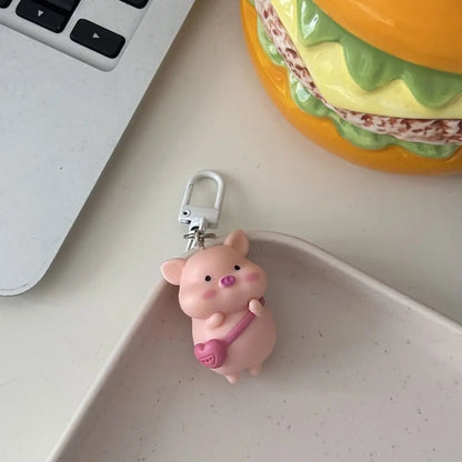 Playful Dainty Piggy Keychains