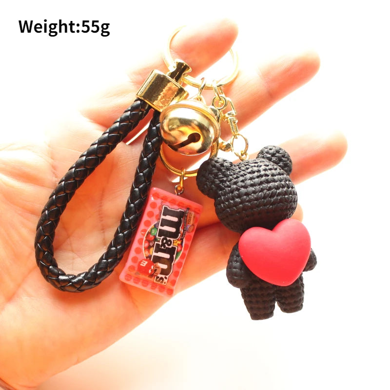 Heart Bear Trinket Key Chain