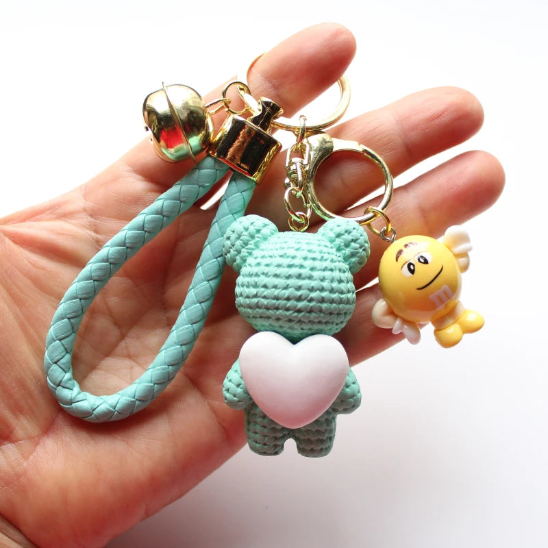 Heart Bear Trinket Key Chain