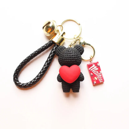 Heart Bear Trinket Key Chain