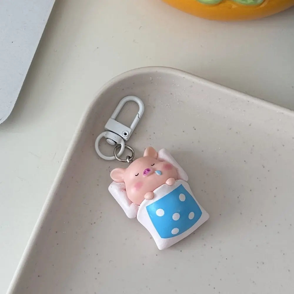 Playful Dainty Piggy Keychains