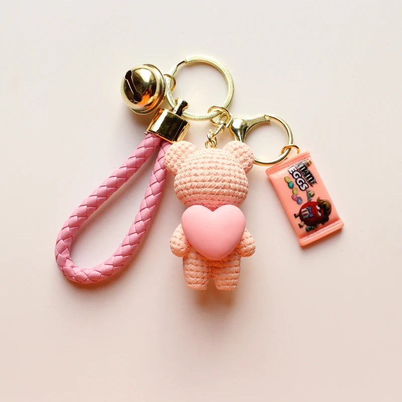 Heart Bear Trinket Key Chain