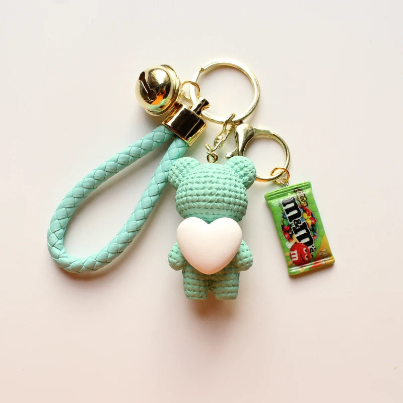 Heart Bear Trinket Key Chain