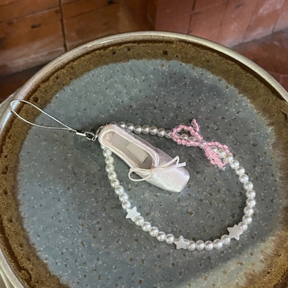 Ballet Lace and Pearl Charm