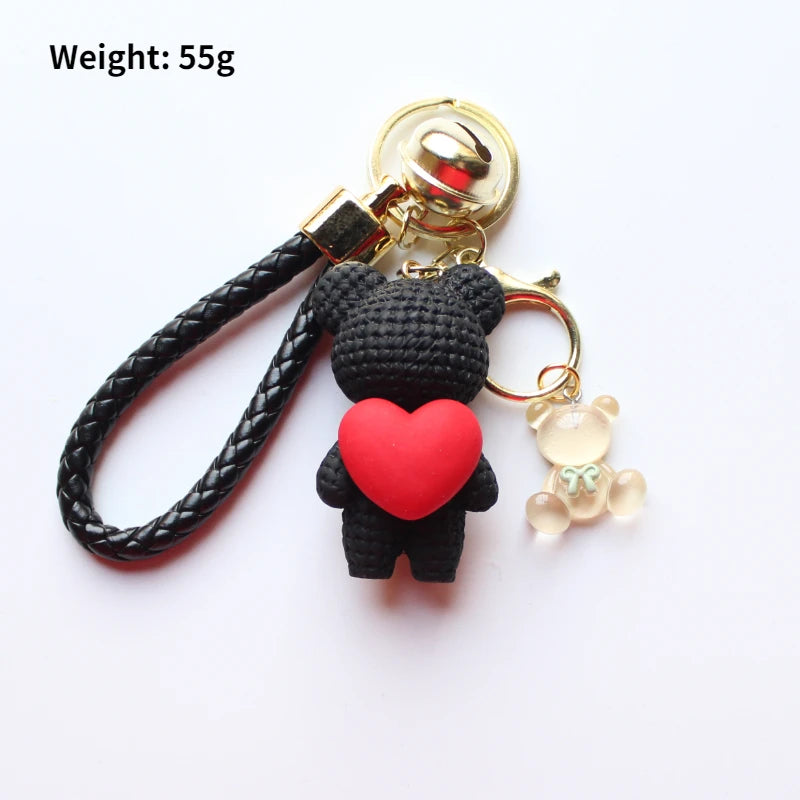 Heart Bear Trinket Key Chain