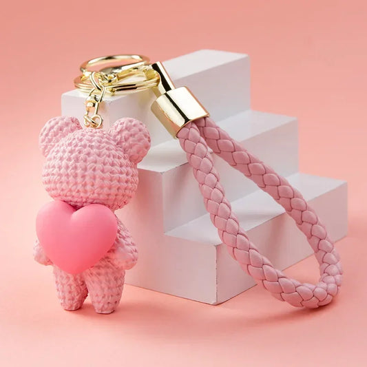 Heart Bear Trinket Key Chain