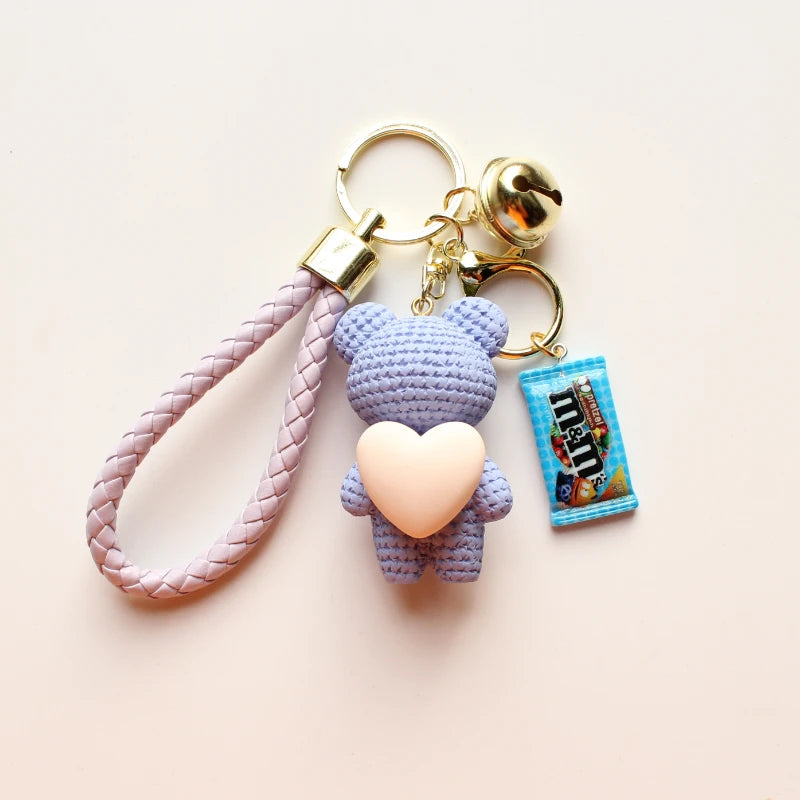 Heart Bear Trinket Key Chain