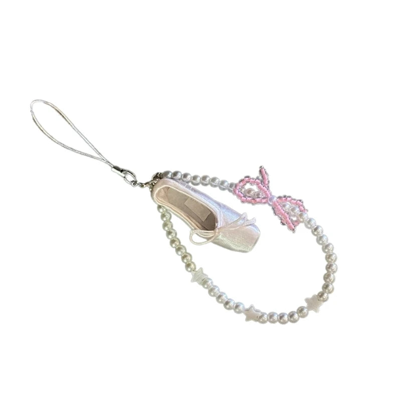 Ballet Lace and Pearl Charm