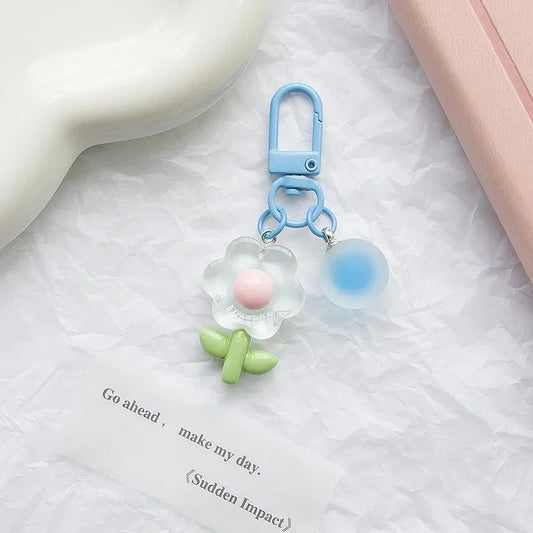 Acrylic Flower Key Chain