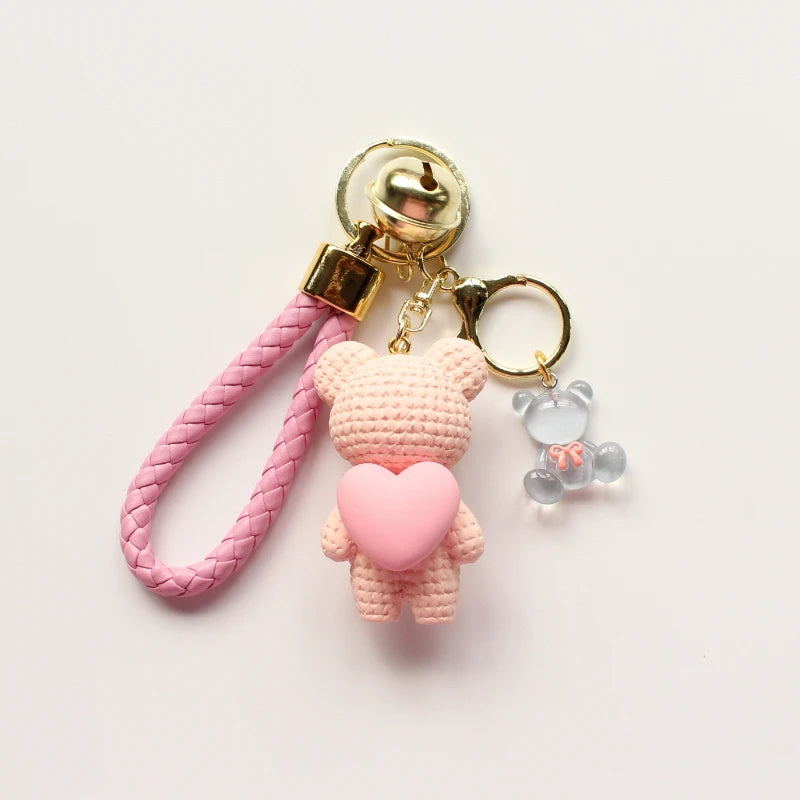 Heart Bear Trinket Key Chain