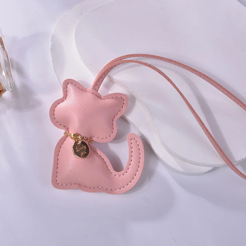 Leather Cat Bag Charm