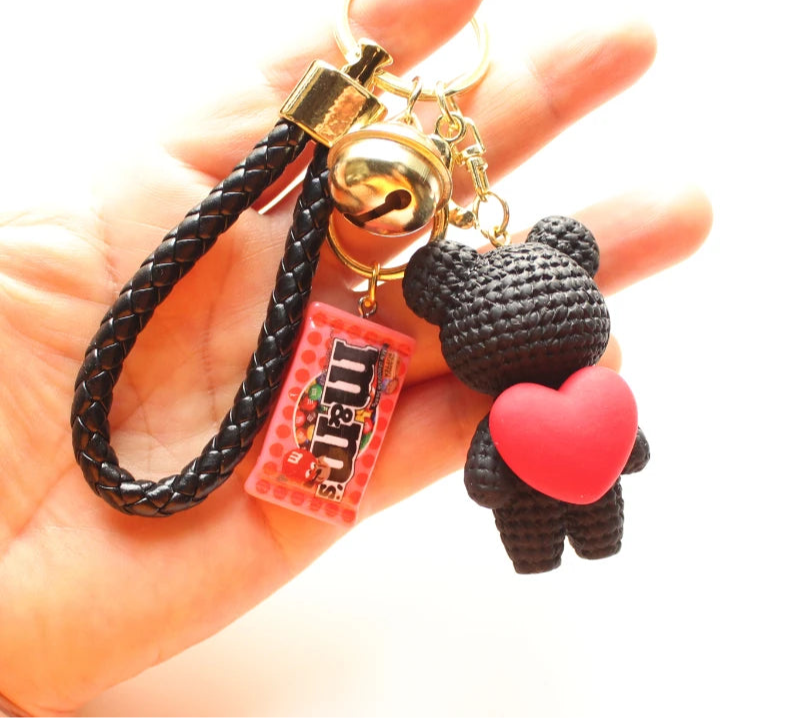 Heart Bear Trinket Key Chain