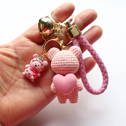 Heart Bear Trinket Key Chain