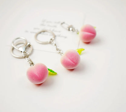 Peach Key Chain Charm