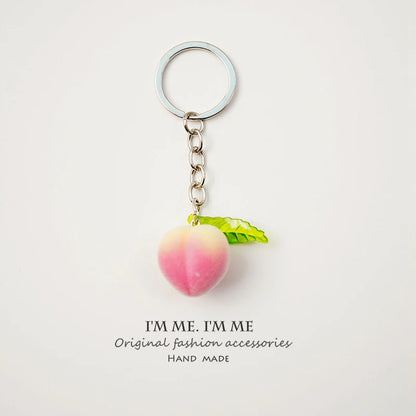 Peach Key Chain Charm