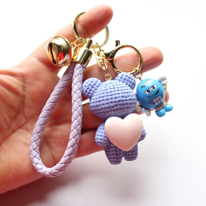 Heart Bear Trinket Key Chain