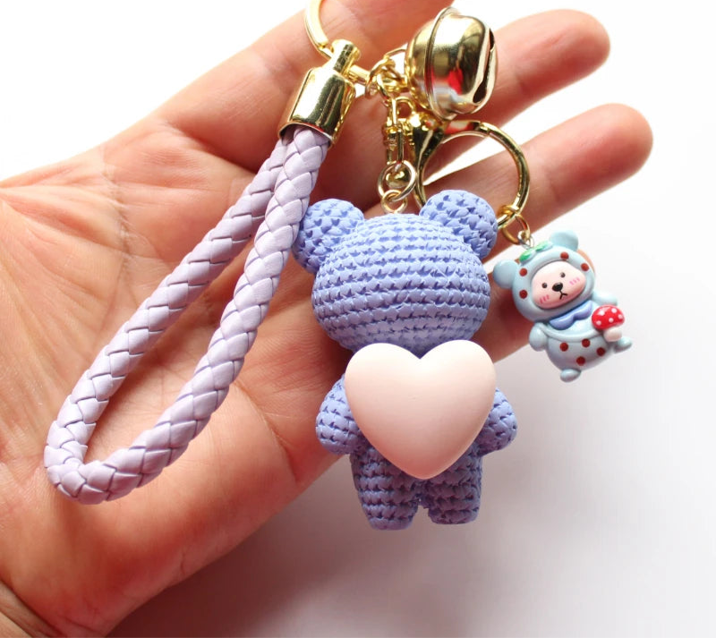 Heart Bear Trinket Key Chain