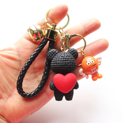 Heart Bear Trinket Key Chain