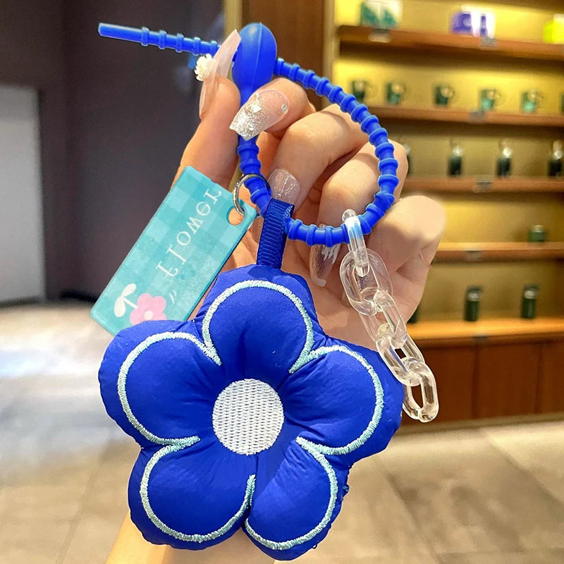 Stuffed Flower Key Chain