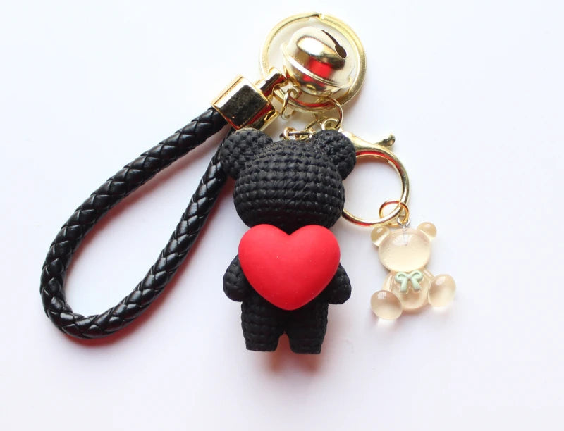 Heart Bear Trinket Key Chain