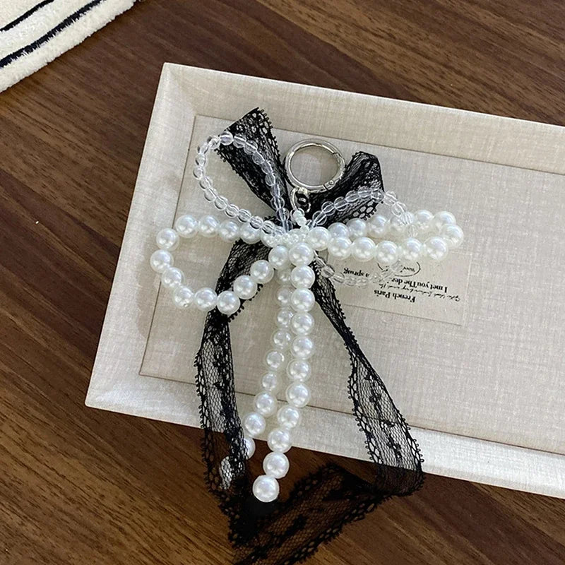 Lace Ribbon Pearls