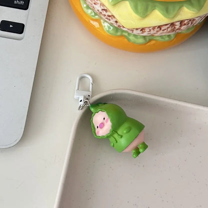 Playful Dainty Piggy Keychains