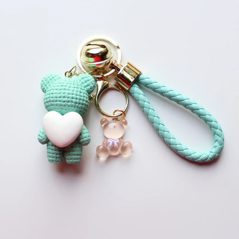 Heart Bear Trinket Key Chain