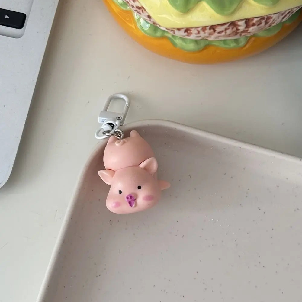 Playful Dainty Piggy Keychains