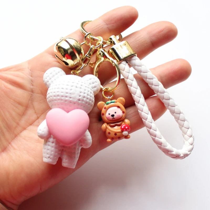 Heart Bear Trinket Key Chain