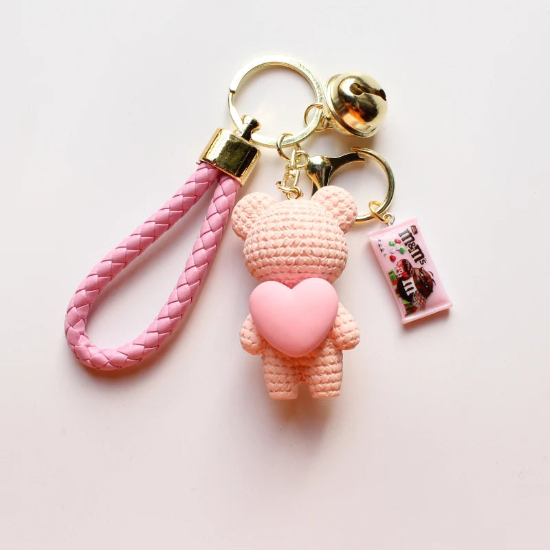 Heart Bear Trinket Key Chain