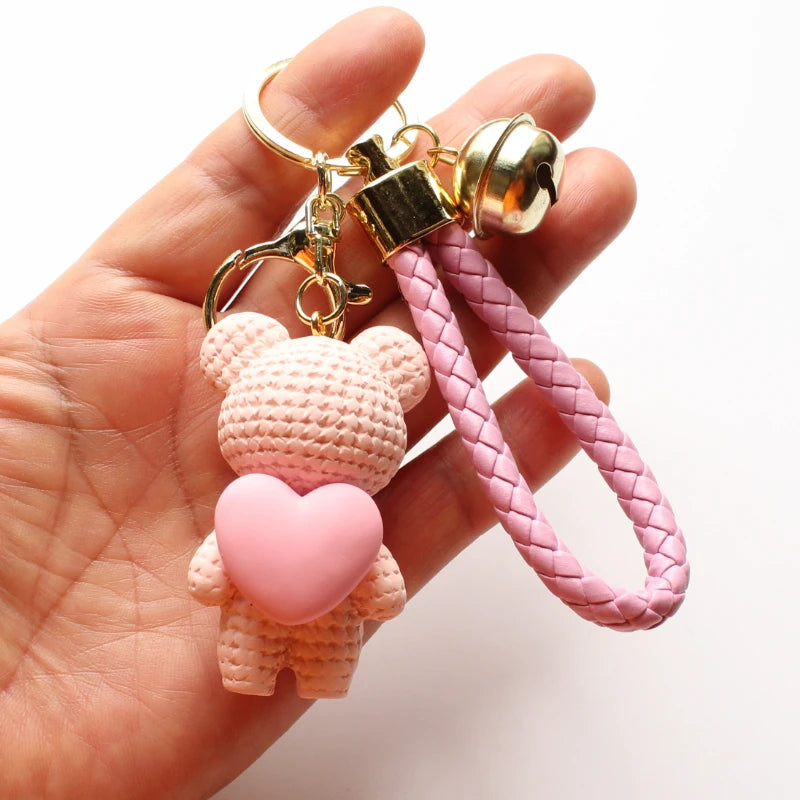 Heart Bear Trinket Key Chain