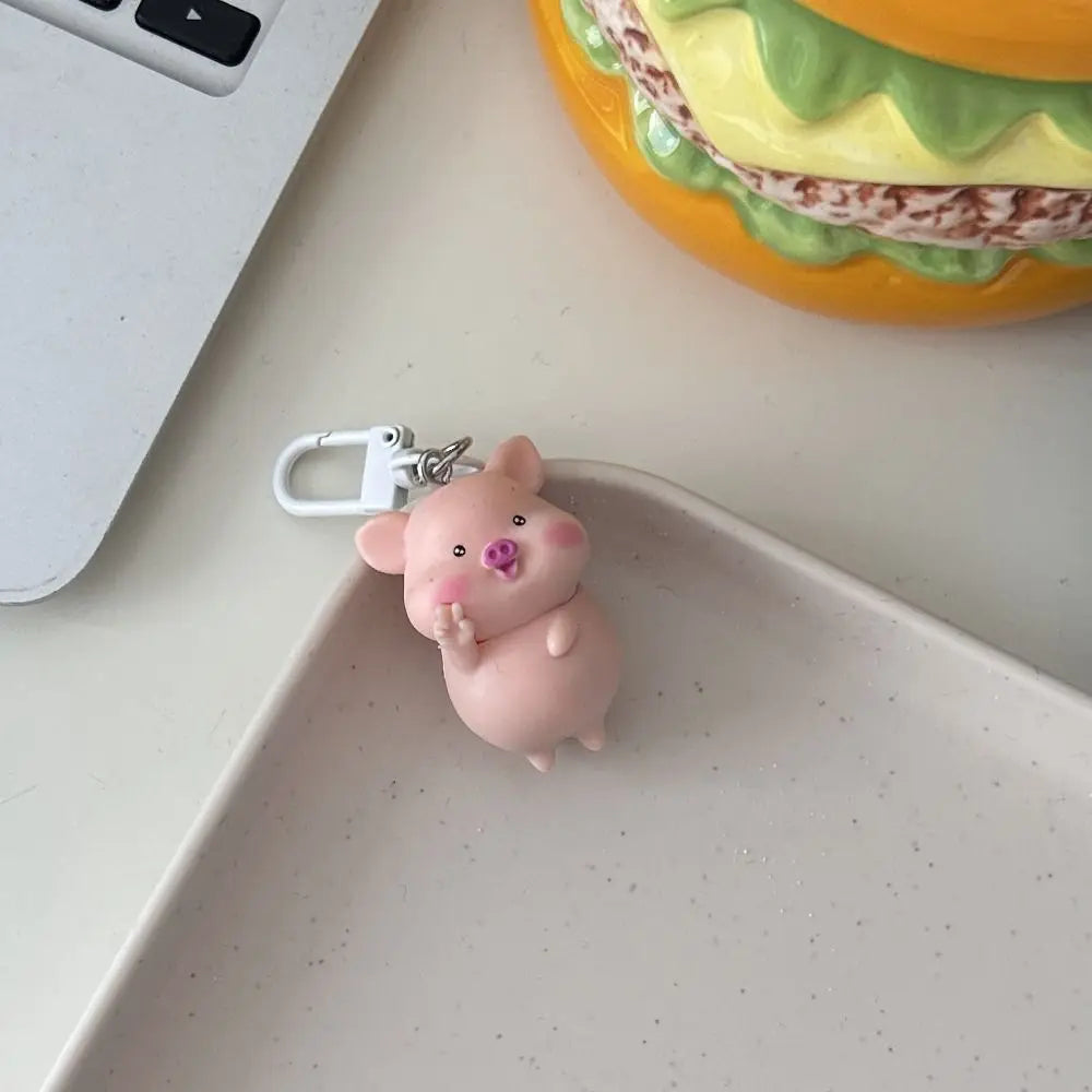 Playful Dainty Piggy Keychains