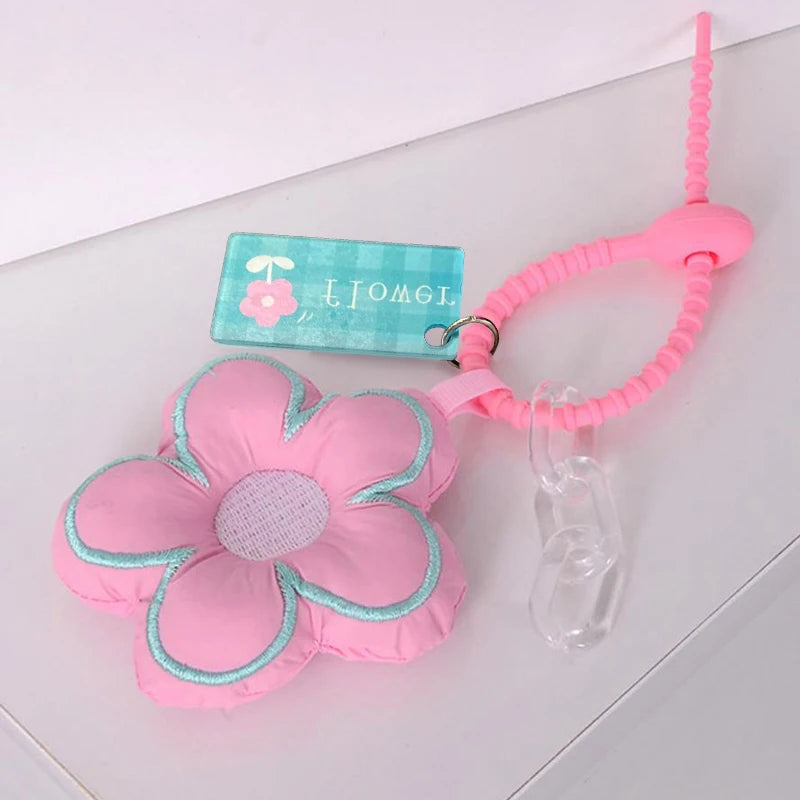 Stuffed Flower Key Chain