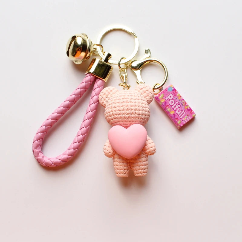 Heart Bear Trinket Key Chain