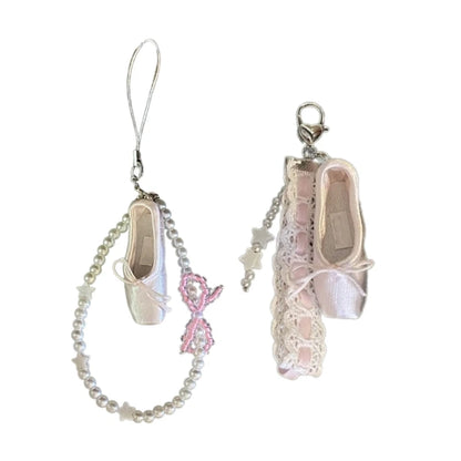 Ballet Lace and Pearl Charm