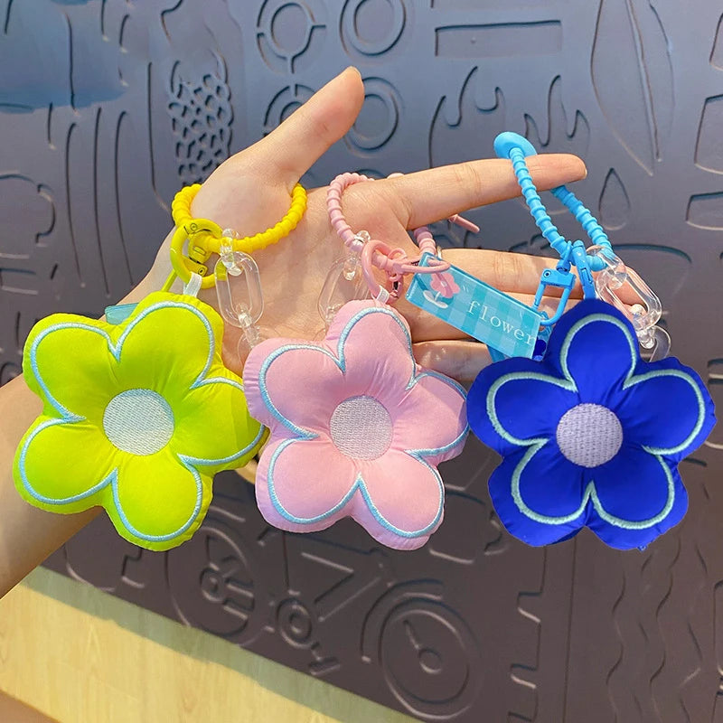 Stuffed Flower Key Chain