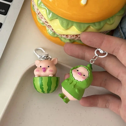 Playful Dainty Piggy Keychains