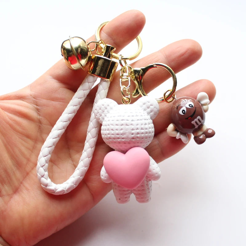 Heart Bear Trinket Key Chain