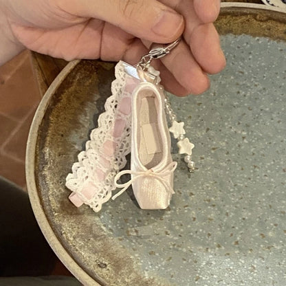 Ballet Lace and Pearl Charm