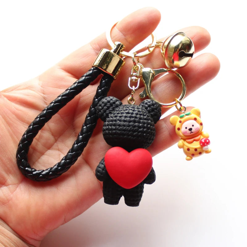 Heart Bear Trinket Key Chain